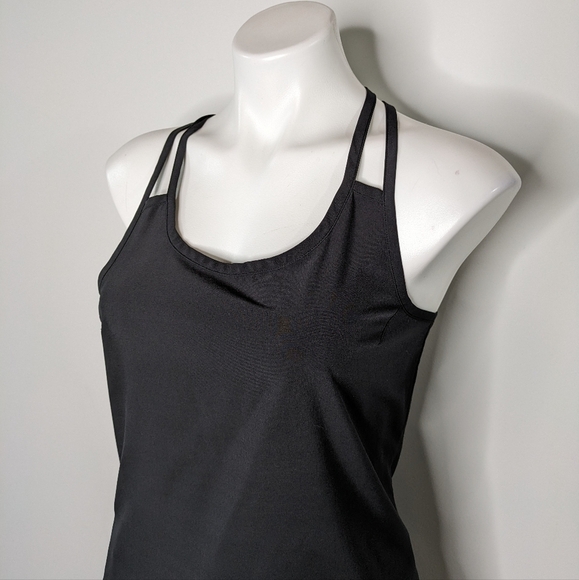 ✨3/$15 Athleta black adjustable strap exercise workout tank S - Picture 2 of 8